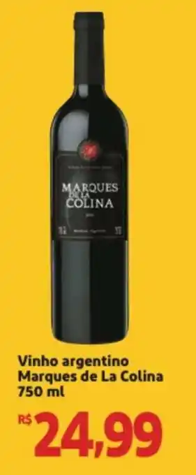 Extra Supermercado Vinho Argentino Marques de La Colina 750ml oferta