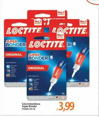 Atacadão Cola Instantânea Super Bonder 3g oferta