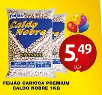 Feijao Carioca Premium Caldo Nobre 1kg