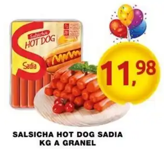 Salsicha Hot Dog Sadia 1kg a granel