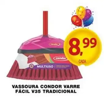 Vassoura Condor Varre Facil V35 Tradicional