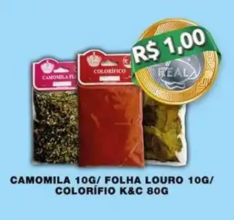 Camomila 100g/ Folha Louro 10g/ Colorifio K&C 80g