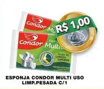 Esponja Condor Multiuso Limpeza Pesada c/1