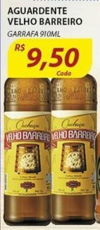 Aguardente Velho Barreiro 910ml