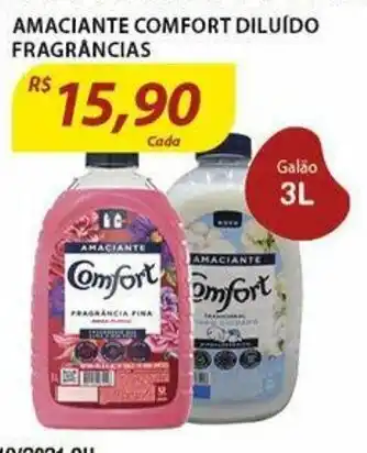 Assaí Atacadista Amaciante Comfort Diluido Fragrancias 3L oferta