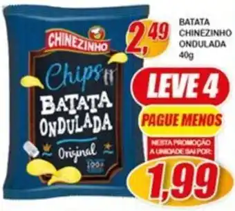 Vianense Supermercados BATATA CHINEZINHO ONDULADA 40g oferta