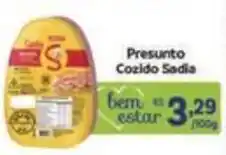 Covabra Supermercados Presunto Cozido Sadia oferta
