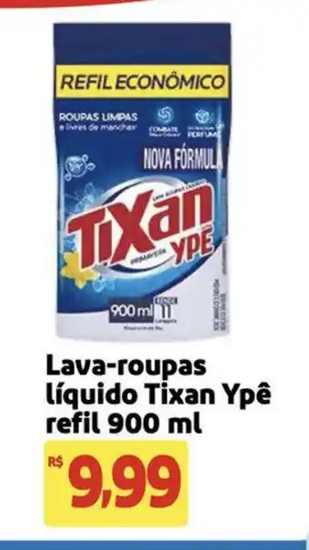 Lava-roupas líquido Tixan Ypê refil 900 ml