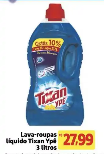 Extra Supermercado Lava-roupas líquido Tixan Ypê 3L oferta