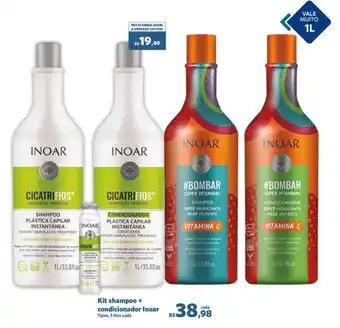Sam's Club Kit shampoo + condicionador Inoar Tipos, 1 litro cada oferta