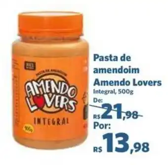 Sam's Club Pasta de amendoim Amendo Lovers Intgeral 500g oferta