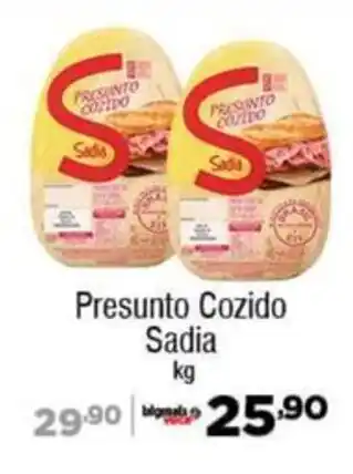 Big Mais Supermercados Presunto Cozido Sadia kg oferta