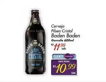Muffato Cerveja Pilsen Cristal Baden Baden 600ml oferta