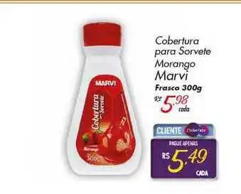 Muffato Cobertura Para Sorvete Morango Marvi 300g oferta