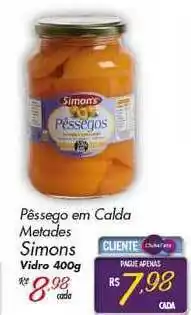 Pêssego Em Calda Metades Simons 400g