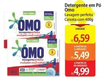 Atacadão Detergente em Pó Omo Lavagem perfeita Caixeta com 400g oferta