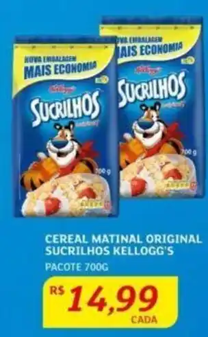 Assaí Atacadista CEREAL MATINAL ORIGINAL SUCRILHOS KELLOGG'S PACOTE 700G oferta