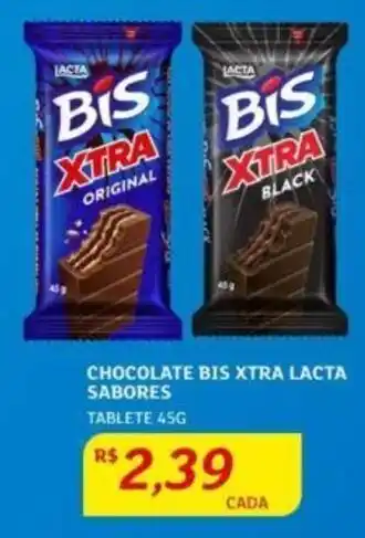 Assaí Atacadista CHOCOLATE BIS XTRA LACTA SABORES TABLETE 45G oferta