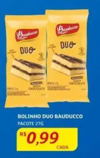 Assaí Atacadista BOLINHO DUO BAUDUCCO PACOTE 27G oferta