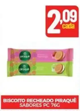 Fort Atacadista BISCOITO RECHEADO PIRAQUÉ SABORES PC 76G oferta