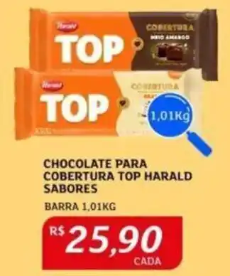 Assaí Atacadista CHOCOLATE PARA COBERTURA TOP HARALD SABORES BARRA 1,01KG oferta