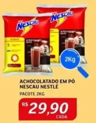 Assaí Atacadista ACHOCOLATADO EM PÓ NESCAU NESTLÉ PACOTE 2KG oferta