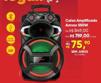 Cybelar Caixa Amplificada Amvox 550W oferta