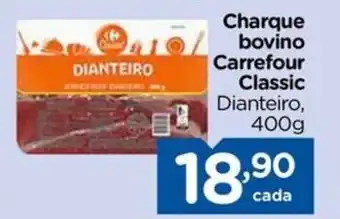 Carrefour Charque bovino Carrefour Classic Dianteiro, 400g oferta