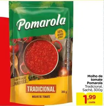 Carrefour Molho de tomate Pomarola Tradicional, Sachê, 300g oferta