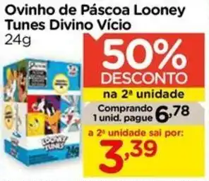 Carrefour Ovinho de Páscoa Looney Tunes Divino Vício 24g oferta