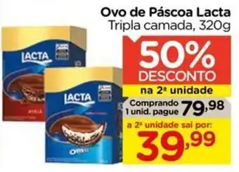 Carrefour Ovo de Páscoa Lacta Tripla camada, 320g oferta