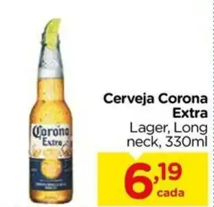 Carrefour Cerveja Corona Extra Lager, Long neck, 330ml oferta