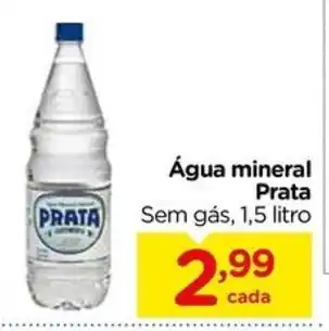 Água mineral Sem gás, 1,5 litro