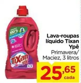 Carrefour Lava-roupas líquido Tixan Ypê Primavera/ Maciez, 3 litros oferta
