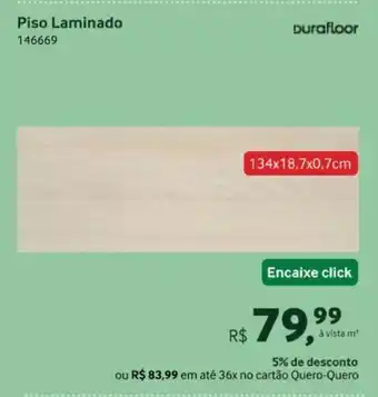 Quero Quero Piso Laminado oferta