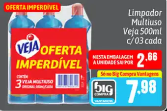 Supermercados Big Compra Limpador Multiuso Veja 500ml c/03 cada oferta