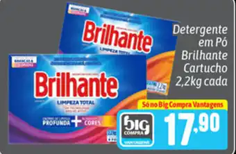 Detergente em po Brilhante Cartucho 202kg cada