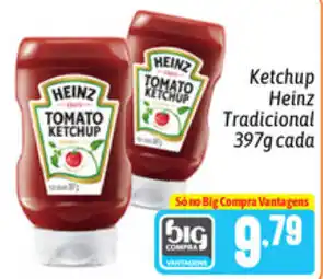 Supermercados Big Compra Ketchup Heinz Tradicional 397g cada oferta