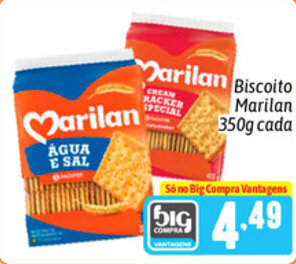 Supermercados Big Compra Biscoito Marilan 350g cada oferta