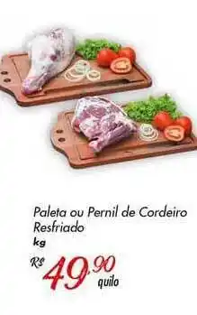 Muffato Paleta Ou Pernil De Cordeiro Resfriado 1kg oferta