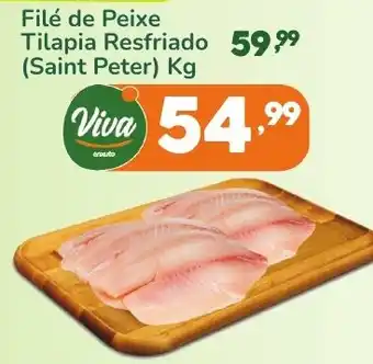 Enxuto Filé de Peixe Tilapia Resfriado (Saint Peter) Kg oferta