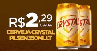 DB Supermercados CERVEJA CRYSTAL PILSEN 350ML LT oferta