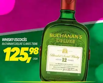 Frangolândia WHISKY ESCOCÊS BUCHANAN'S DELUXE 12 ANOS 750ML oferta