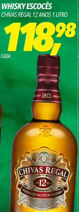Frangolândia WHISKY ESCOCÊS CHIVAS REGAL 12 ANOS 1 LITRO oferta