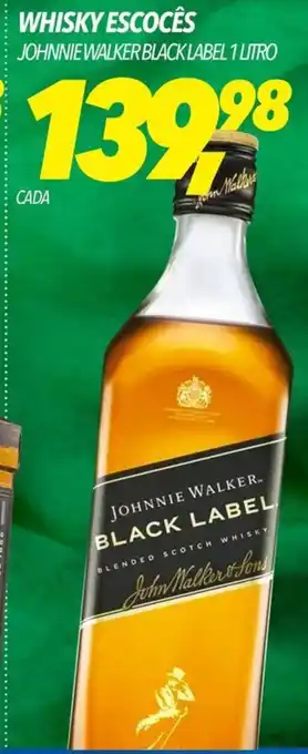 Frangolândia WHISKY ESCOCÊS JOHNNIE WALKER BLACK LABEL 1 LITRO oferta