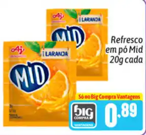 Refresco em po Mid 20g cada