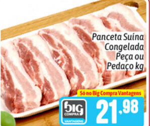 Panceta Suina Congelada peca ou pedaco 1kg