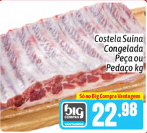 Costela Suina Congelada peca ou pedaco 1kg