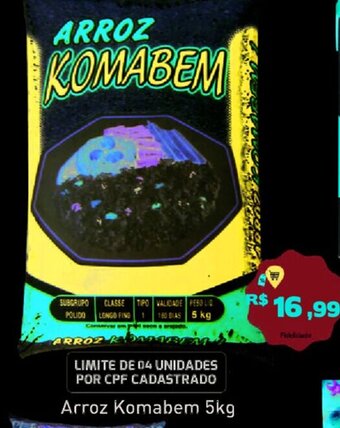 Tonin Superatacado Arroz Komabem 5kg oferta