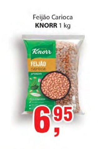 Supermercados Mundial Feijao Carioca Knorr 1kg oferta